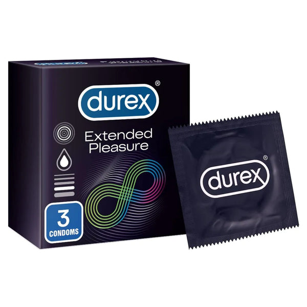 Durex Extended Pleasure Condoms 3s